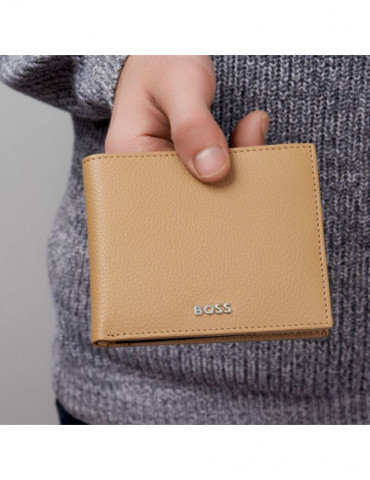 HUGO BOSS Portefeuille Classic Grained Camel