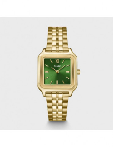 CLUSE Montre Gracieuse Steel Forest Green Gold