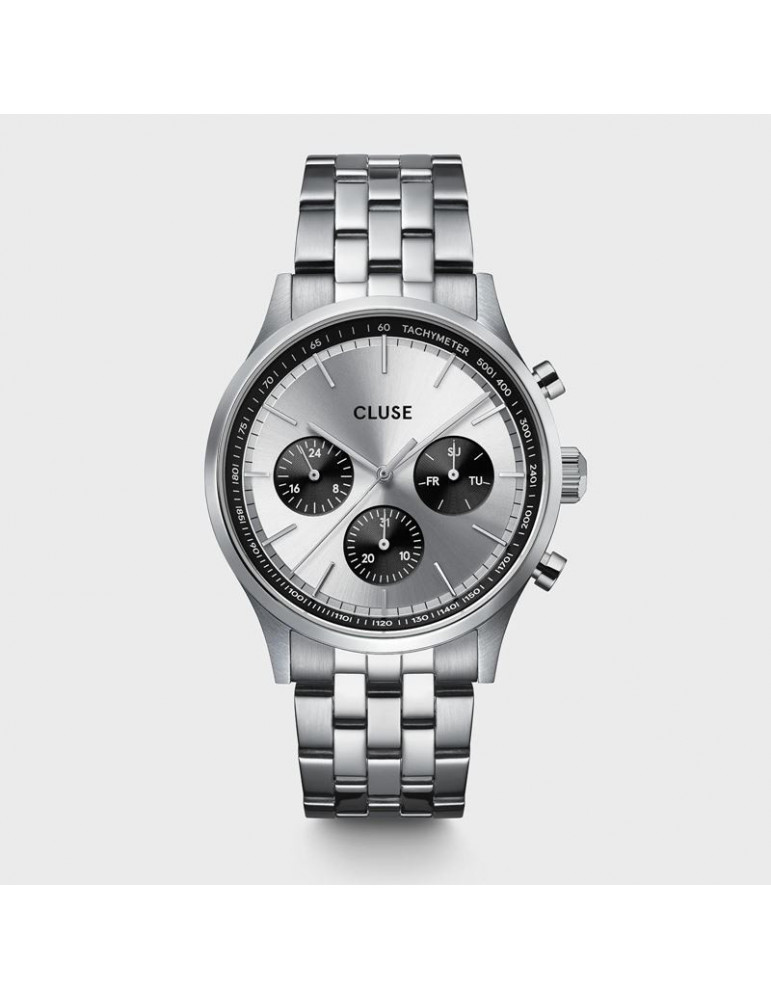 CLUSE Montre Anthéor Multifunction Steel Silver