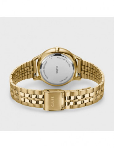 CLUSE Montre Minuit Date Steel Full Gold