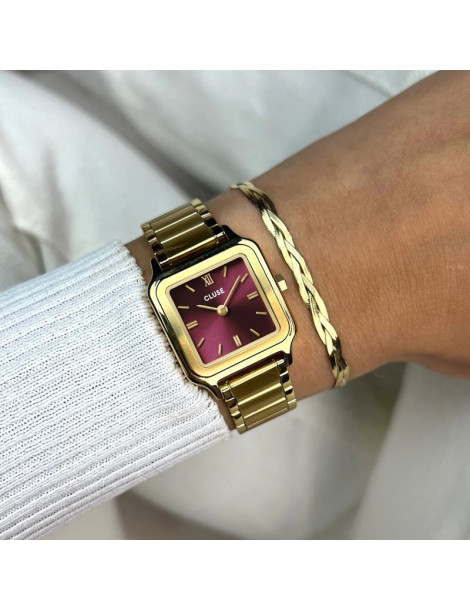 CLUSE Montre Gracieuse Petite Steel Dark Cherry Gold CLUSE Montre Gracieuse Petite Steel Dark Cherry Gold