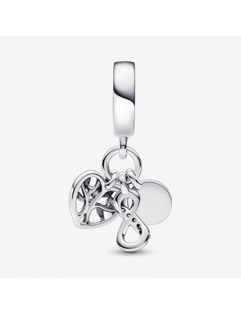 PANDORA Charm Pendant Triple Famille et Infini