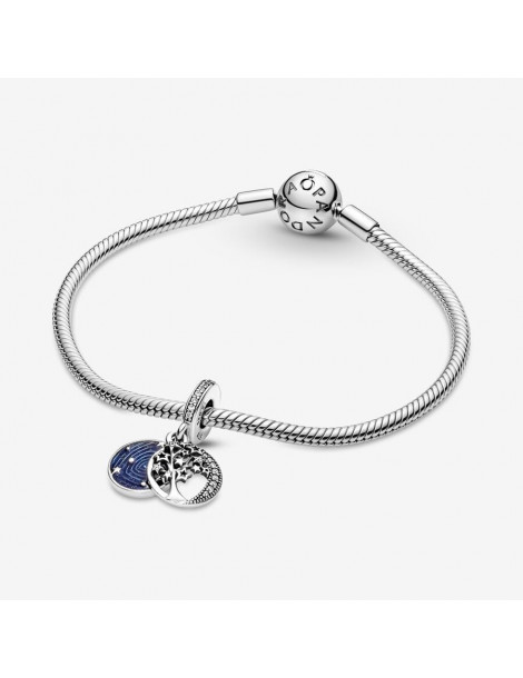 PANDORA Charm Pendant Double Arbre & Lune de la Galaxie