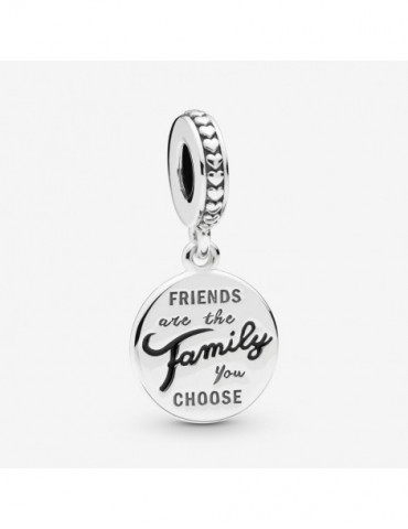 PANDORA Charm Pendant Famille de Cœur en Argent