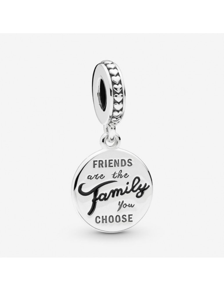 PANDORA Charm Pendant Famille de Cœur en Argent