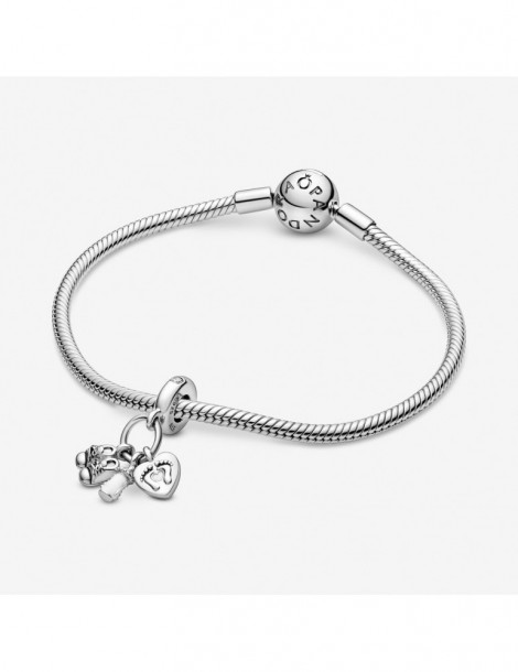 PANDORA Charm Pendant Biberon et Chaussures Bébé