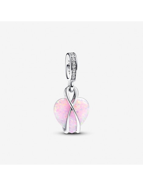 PANDORA Charm Pendant Cœur Opalescent Mum