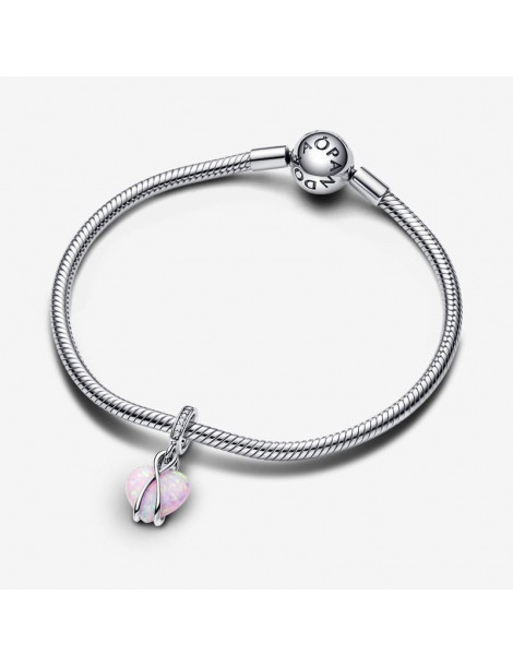 PANDORA Charm Pendant Cœur Opalescent Mum