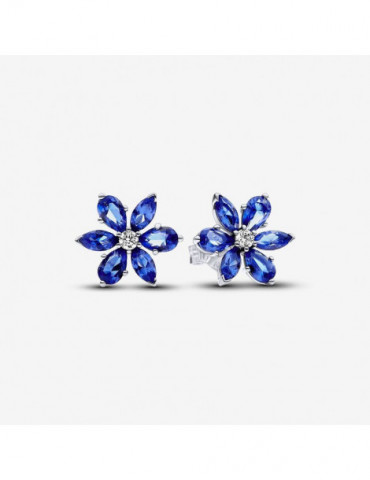 PANDORA Clous d’Oreilles Herbier Bleu Scintillant