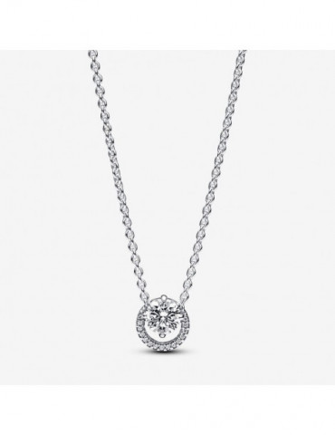 PANDORA Collier Pendentif Halo Rond Scintillant