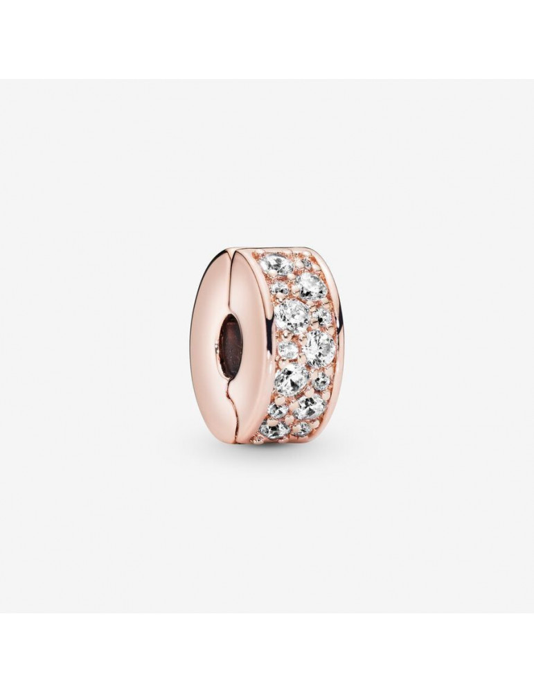 PANDORA Charm Clip Pavé Transparent