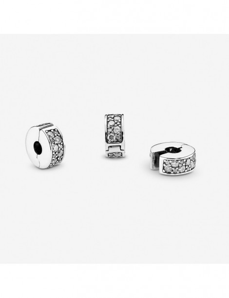 PANDORA Charm Clip Pavé Transparent