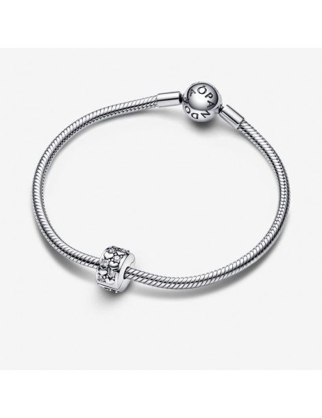 PANDORA Charm Clip Pendant Coeurs de l'Infini Scintillants