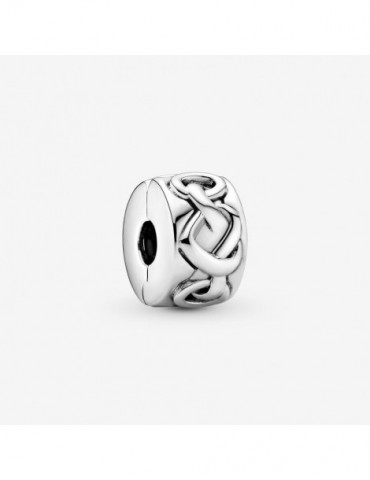 PANDORA Charm Clip Cœurs Noués