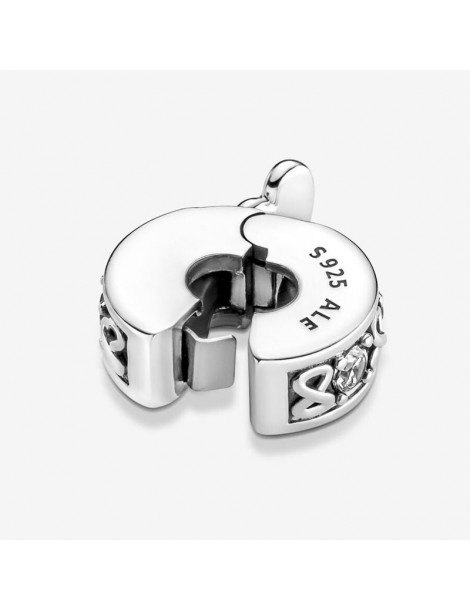 PANDORA Charm Clip Pavé Ma Famille Pour Toujours