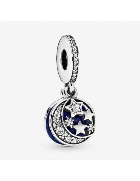 PANDORA Charm pendentif lune et ciel bleu