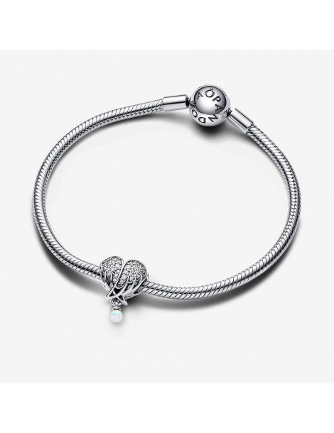 PANDORA Charm Cœur & Ailes d’Ange Scintillantes