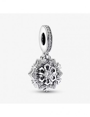 PANDORA Charm Pendent Double Flocon de Neige