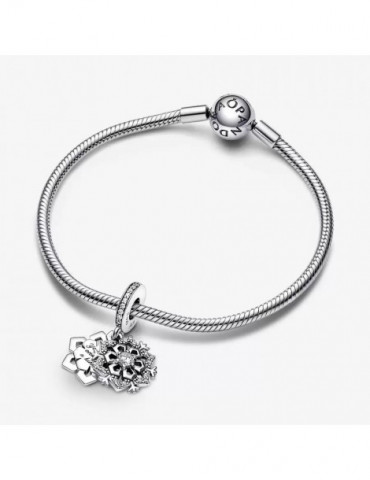 PANDORA Charm Pendent Double Flocon de Neige