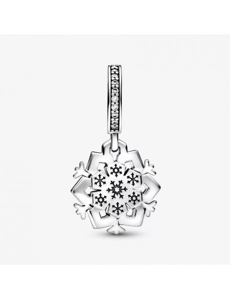 PANDORA Charm Pendent Double Flocon de Neige