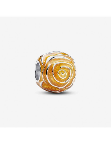 PANDORA Charm Rose Jaune en Fleur