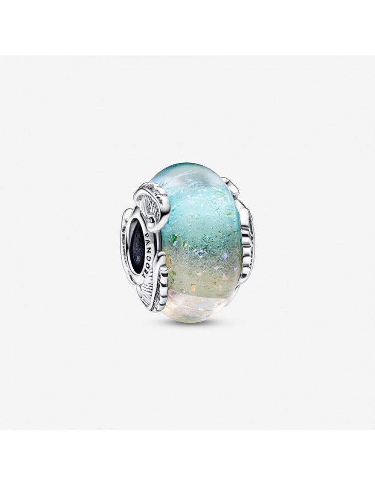 PANDORA Charm Multicolore & Plume Courbe