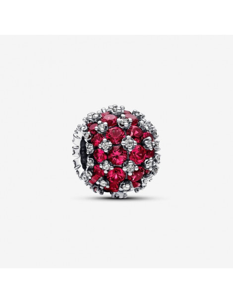 PANDORA Charm Rose Rond Pavé Scintillant