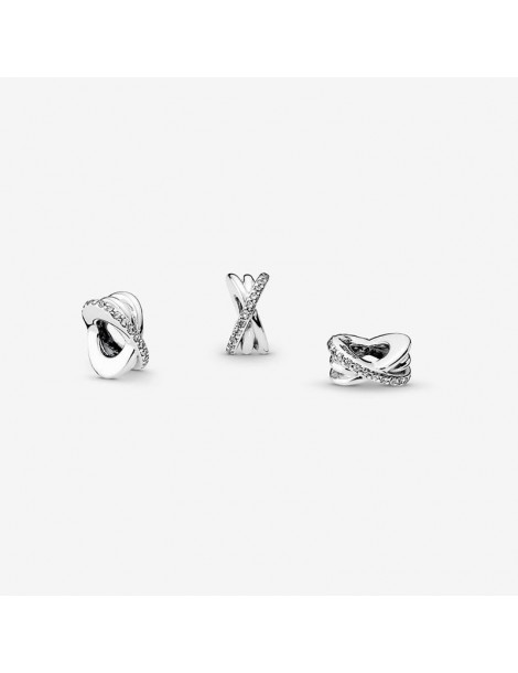 PANDORA Charm Espaceur Scintillant & Lignes