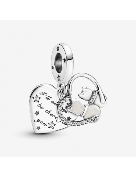 PANDORA Charm Pendant Chats & Cœurs