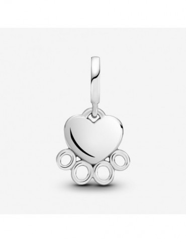 PANDORA Charm Pendant Cœurs et Empreinte de Pattes