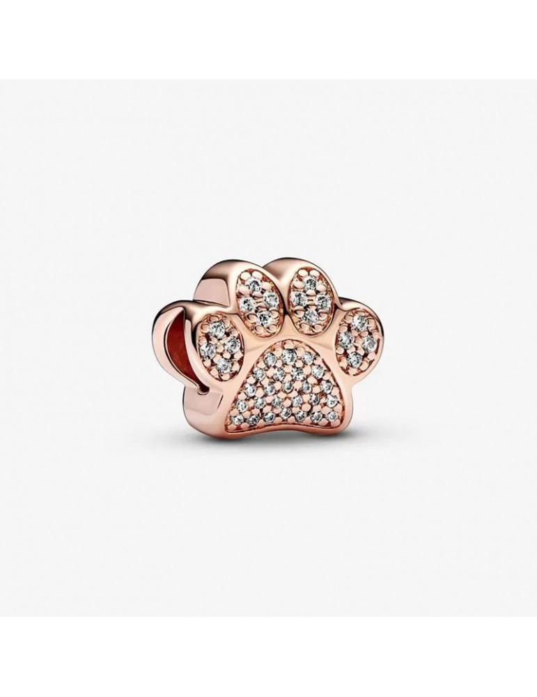 PANDORA Charm Empreinte de Patte Scintillante