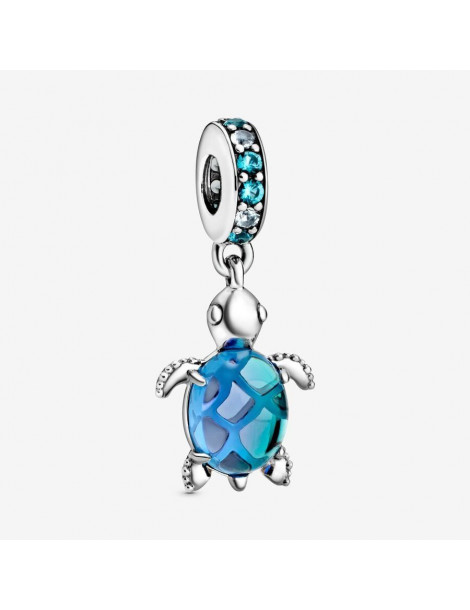 PANDORA Charm pendant tortue de mer en verre de Murano