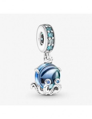 PANDORA Charm Pendant Poulpe Adorable en Verre de Murano