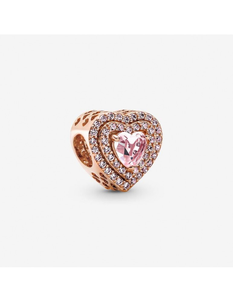 PANDORA Charm Cœurs Nivelés Scintillant