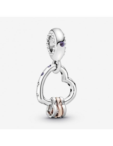 PANDORA Charm Pendant Cœur Rempli de Cœurs