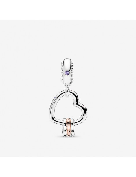 PANDORA Charm Pendant Cœur Rempli de Cœurs