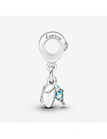 PANDORA Charm Pendant Triple Poisson, Tortue de Mer & Conque