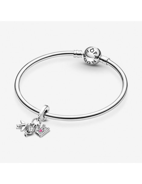 PANDORA Charm Pendant Avion, Globe & Valise