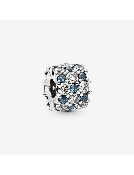 PANDORA Charm scintillant bleu Incolore