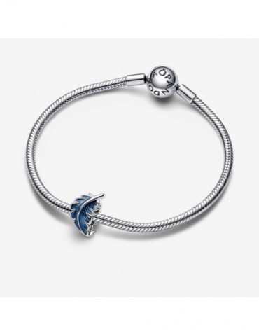 PANDORA Charm Plume Courbe Bleue