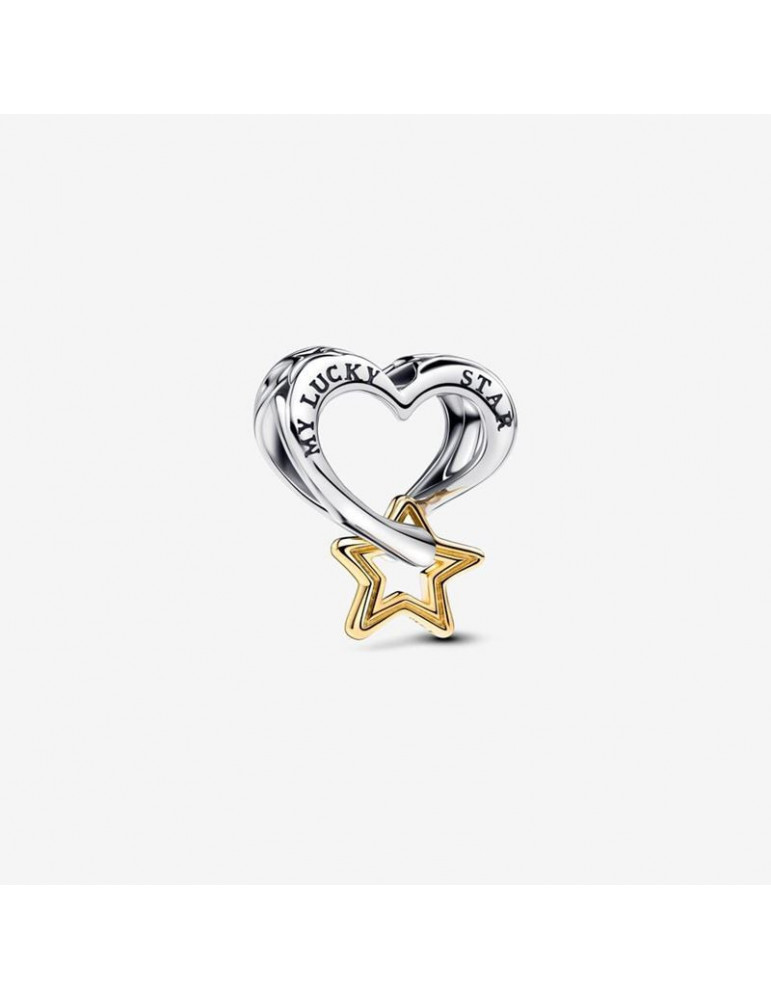 PANDORA Charm Bonne Étoile & Cœur PANDORA Charm Bonne Étoile & Cœur