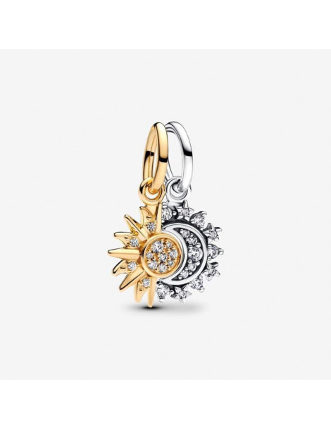 PANDORA Charm Pendant Soleil & Lune Séparable