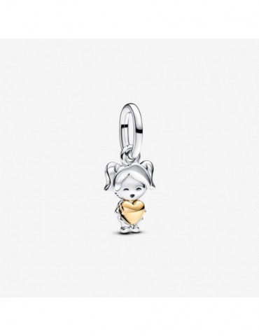 PANDORA Charm Pendant Fille Heureuse