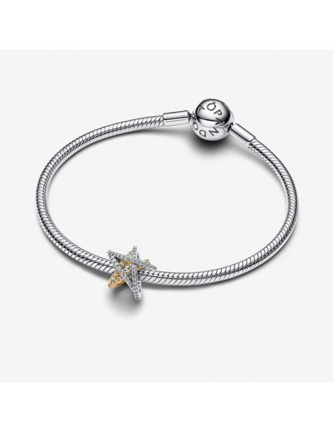 PANDORA Charm Étoile Croisée Scintillante