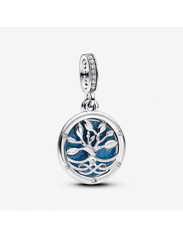 PANDORA Charm Pendant Double Arbre de l'Infini Phosphorescent