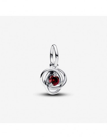 PANDORA Charm Pendant Cercle Éternité Rouge