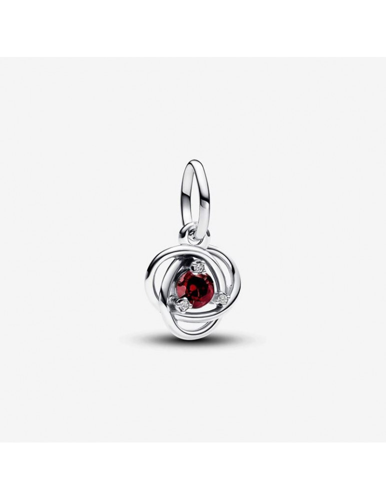 PANDORA Charm Pendant Cercle Éternité Rouge