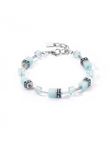 COEUR DE LION Bracelet GeoCUBE® Iconic Mono Bleu Glacier