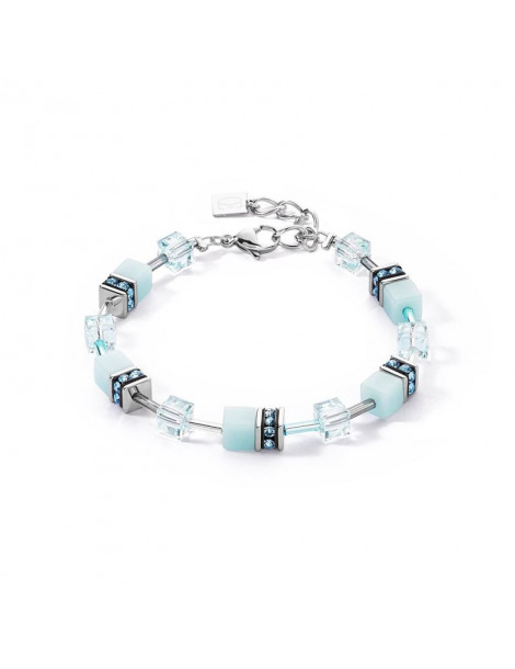 COEUR DE LION Bracelet GeoCUBE® Iconic Mono Bleu Glacier