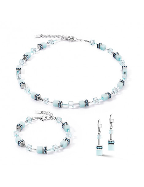 COEUR DE LION Bracelet GeoCUBE® Iconic Mono Bleu Glacier